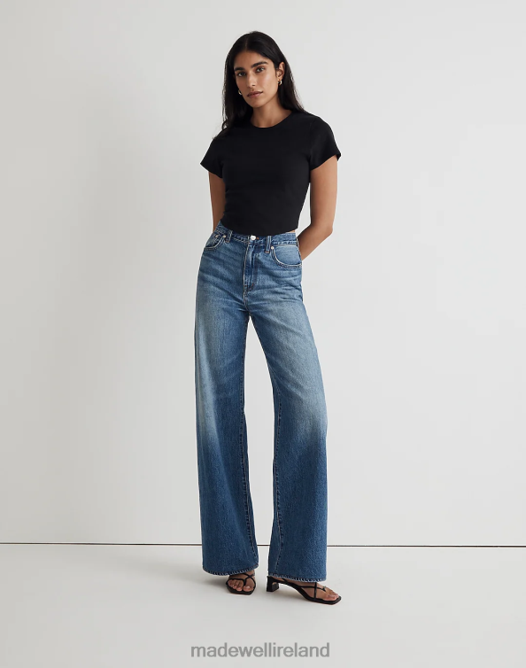 Clothing Fannin Wash 6266T2477 Madewell Superwide-Leg Jeans Women