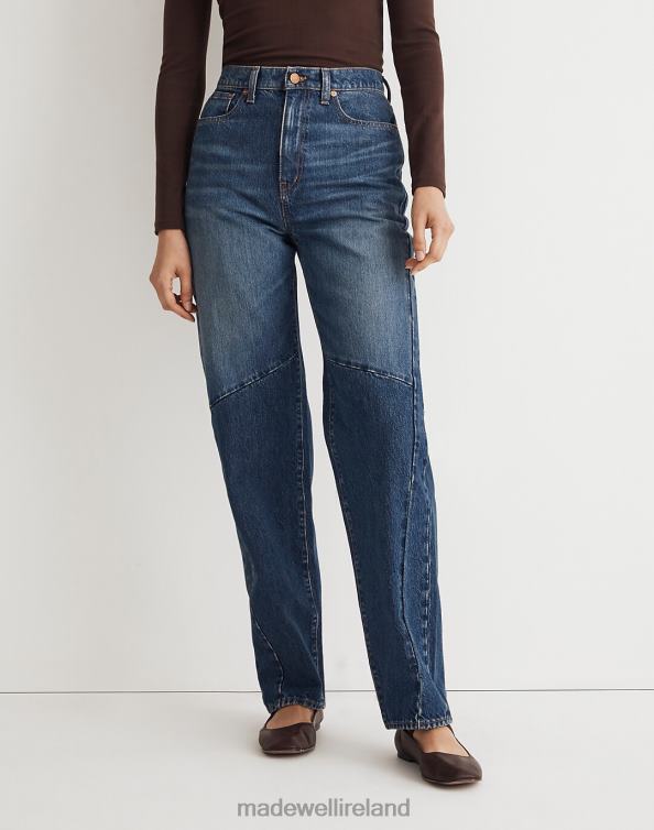 Clothing Fanwell Wash 6266T2492 Madewell Baggy Tapered Jeans: Two-Tone Edition Women