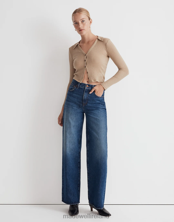 Clothing Halleran Wash 6266T1056 Madewell Superwide-Leg Jeans Women