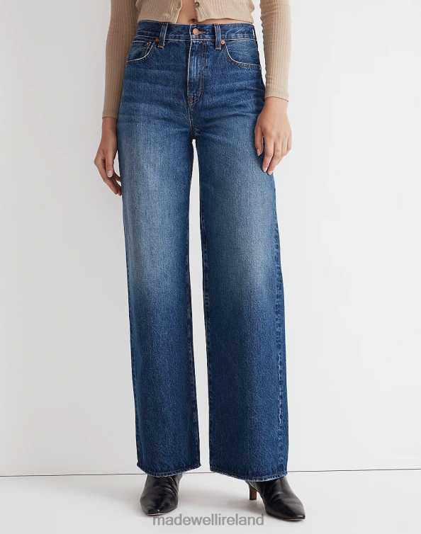 Clothing Halleran Wash 6266T1056 Madewell Superwide-Leg Jeans Women