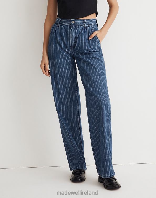 Clothing Indigo Dobby Stripe 6266T2481 Madewell The Perfect Vintage Wide-Leg Trouser Jean Indigo Stripe Women