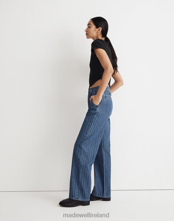 Clothing Indigo Dobby Stripe 6266T2481 Madewell The Perfect Vintage Wide-Leg Trouser Jean Indigo Stripe Women