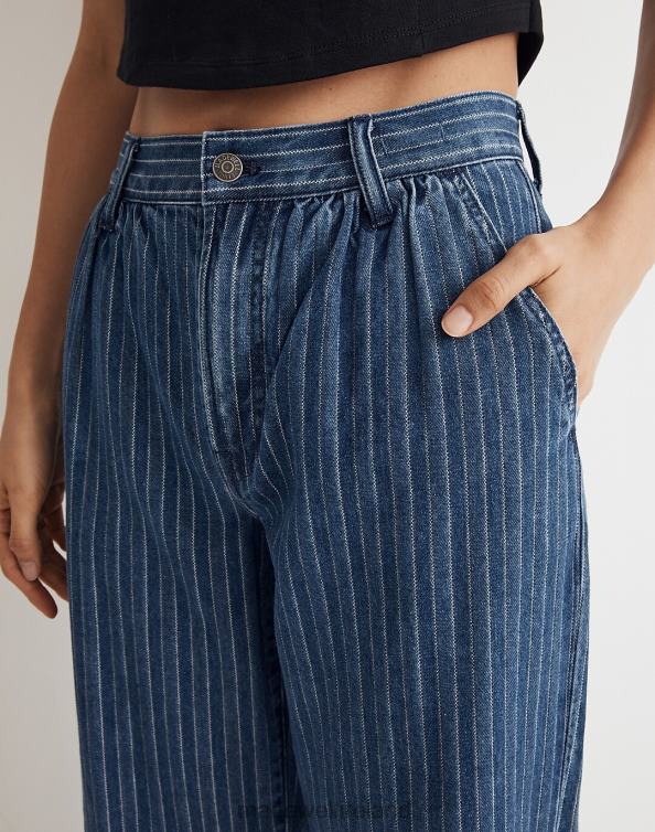 Clothing Indigo Dobby Stripe 6266T2481 Madewell The Perfect Vintage Wide-Leg Trouser Jean Indigo Stripe Women