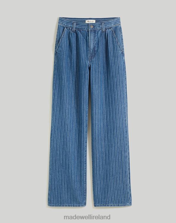 Clothing Indigo Dobby Stripe 6266T2481 Madewell The Perfect Vintage Wide-Leg Trouser Jean Indigo Stripe Women