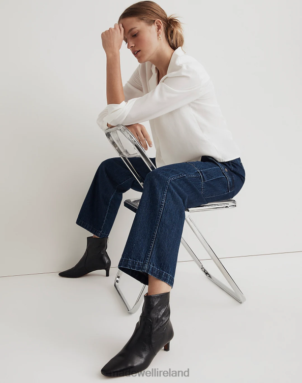 Clothing Martindale Wash 6266T1074 Madewell Low-Slung Straight Cargo Jeans Women