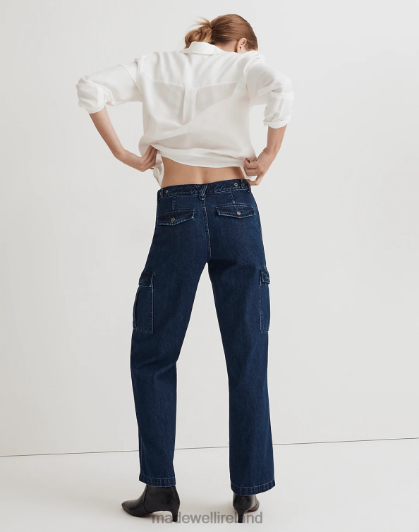 Clothing Martindale Wash 6266T1074 Madewell Low-Slung Straight Cargo Jeans Women