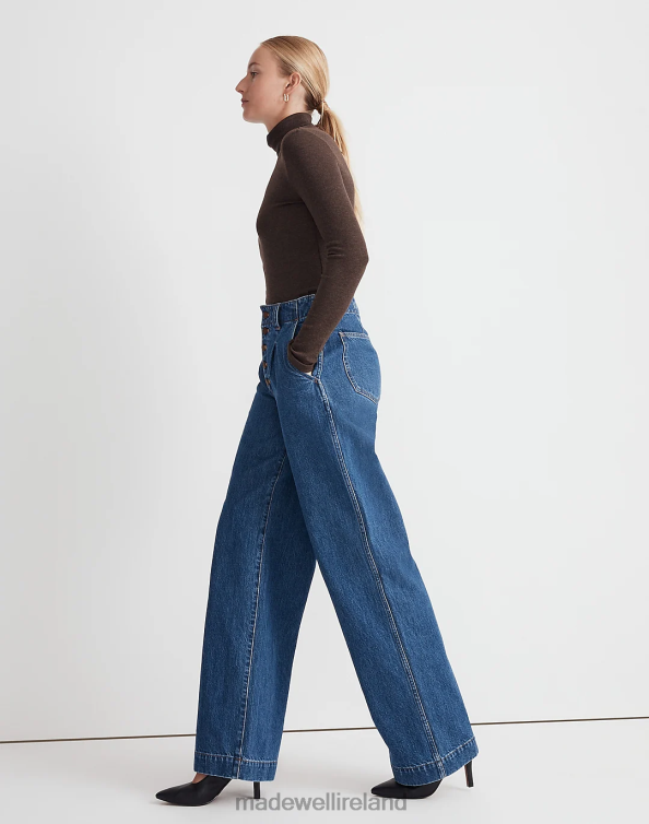 Clothing Myler Wash 6266T1130 Madewell Superwide-Leg Jeans Women