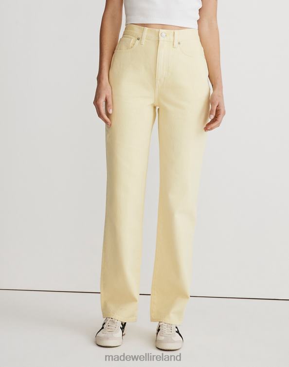 Clothing Pale Daffodil 6266T1077 Madewell Baggy Straight Jeans: Garment-Dyed Edition Women