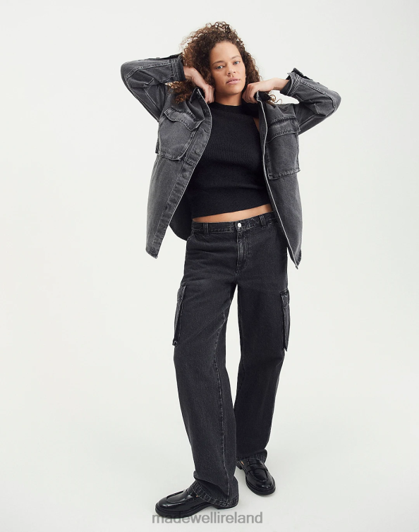 Clothing Ranney Wash 6266T2499 Madewell Low-Slung Straight Cargo Jeans Women