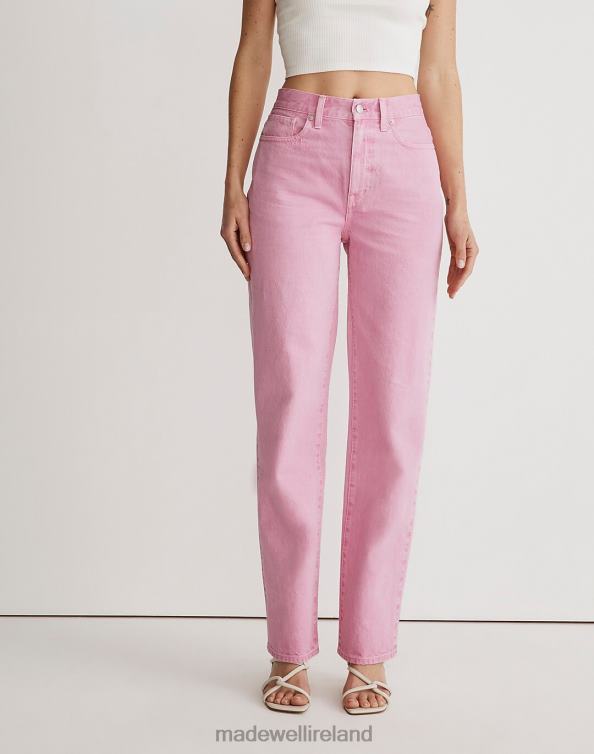 Clothing Retro Pink 6266T1076 Madewell Baggy Straight Jeans: Garment-Dyed Edition Women