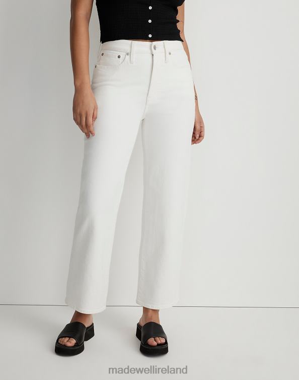 Clothing Tile White 6266T2456 Madewell The Curvy Perfect Vintage Wide-Leg Crop Jean Women