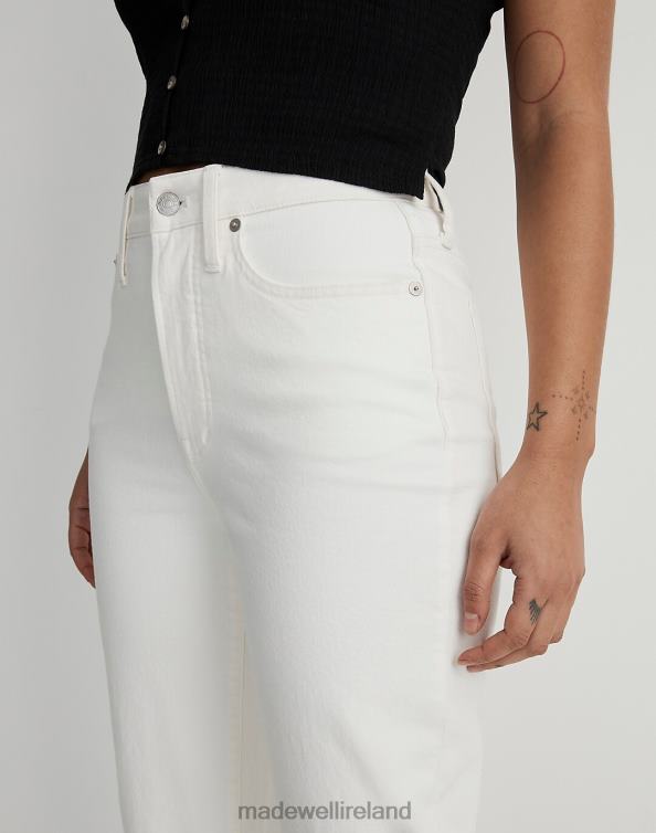 Clothing Tile White 6266T2456 Madewell The Curvy Perfect Vintage Wide-Leg Crop Jean Women