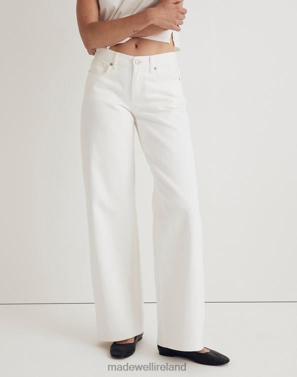 Clothing Tile White 6266T2498 Madewell Low-Rise Superwide-Leg Jeans Women