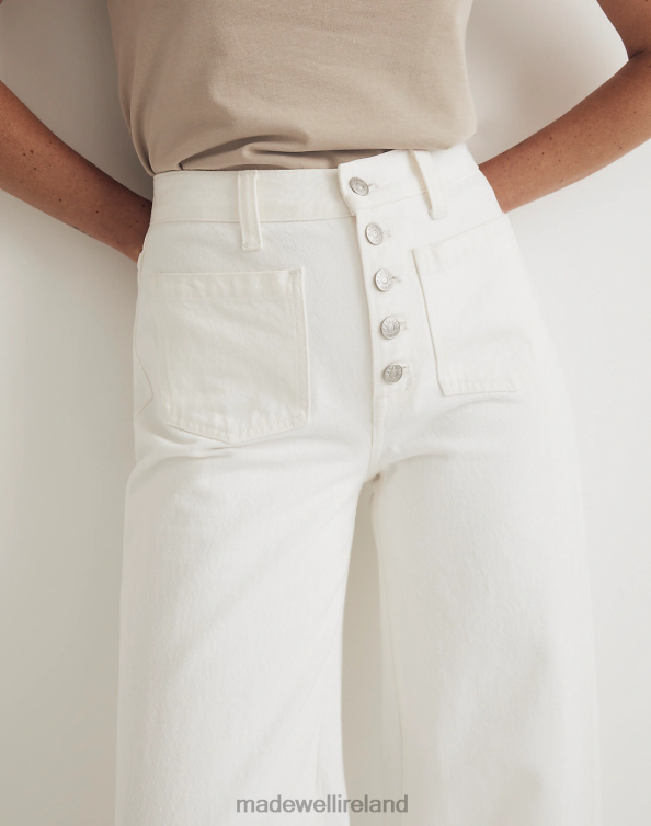 Clothing Tile White 6266T2511 Madewell Superwide-Leg Jeans Women