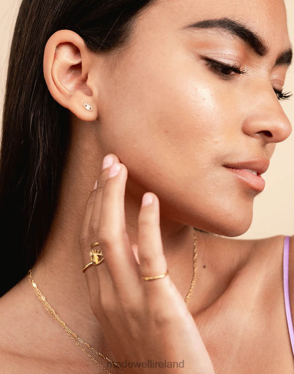 Accessories Gold 6266T1486 Madewell Katie Dean Jewelry Evil Eye Studs Women