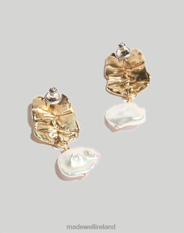 Jewelry Brass 6266T2047 Madewell Odette Fender with Pearl Earrings Women