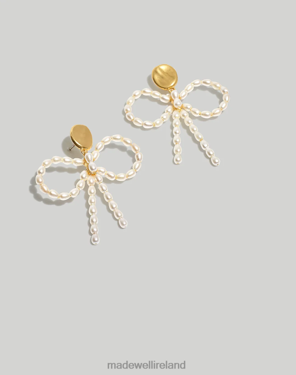 Jewelry Freshwater Pearl 6266T931 Madewell Pearl Bow Statement Earrings Women