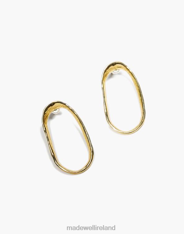Jewelry Gold 6266T1154 Madewell Odette New York Tidal Hoop Earrings Women