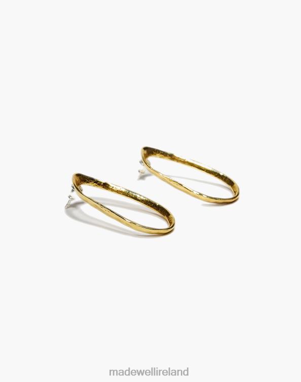 Jewelry Gold 6266T1154 Madewell Odette New York Tidal Hoop Earrings Women