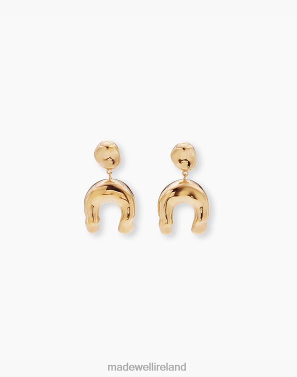 Jewelry Gold 6266T1183 Madewell AGMES Wishbone Earrings Women
