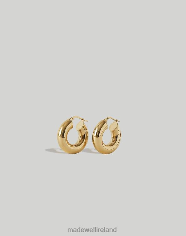 Jewelry Gold 6266T1729 Madewell Kinn Bold Hoop Earrings Women
