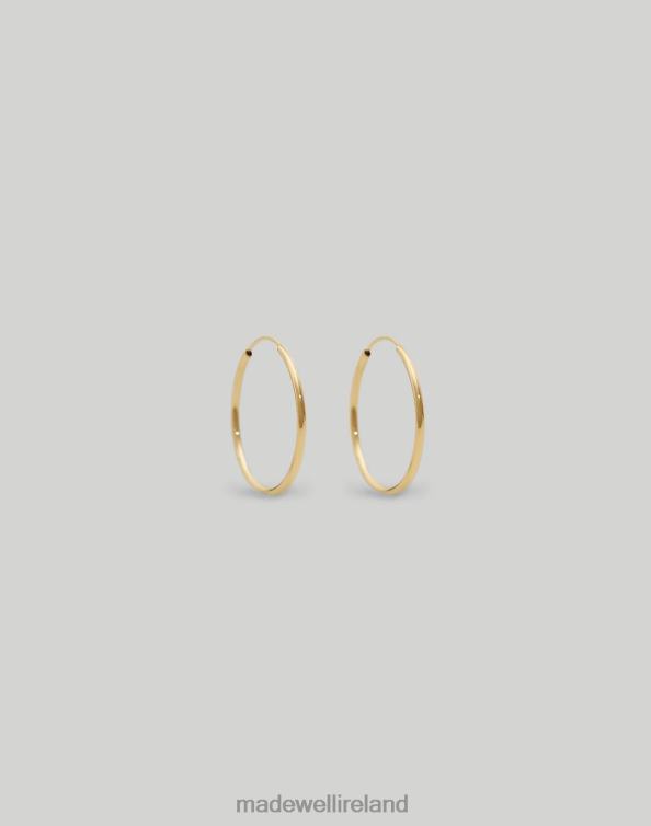 Jewelry Gold 6266T1741 Madewell Kinn Lightweight Hoop Earrings Women
