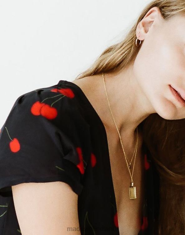 Jewelry Gold 6266T1741 Madewell Kinn Lightweight Hoop Earrings Women