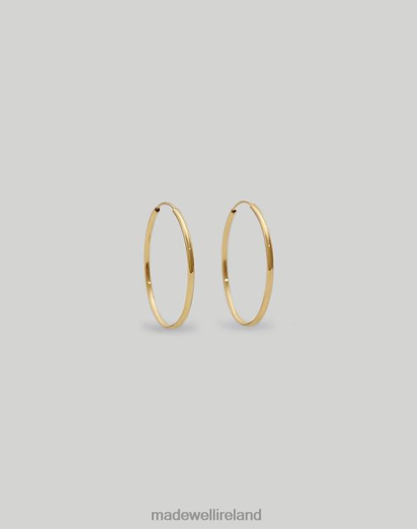 Jewelry Gold 6266T1745 Madewell Kinn Lightweight Hoop Earrings Women