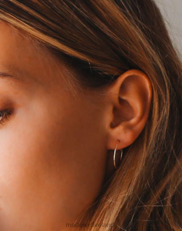 Jewelry Gold 6266T1745 Madewell Kinn Lightweight Hoop Earrings Women