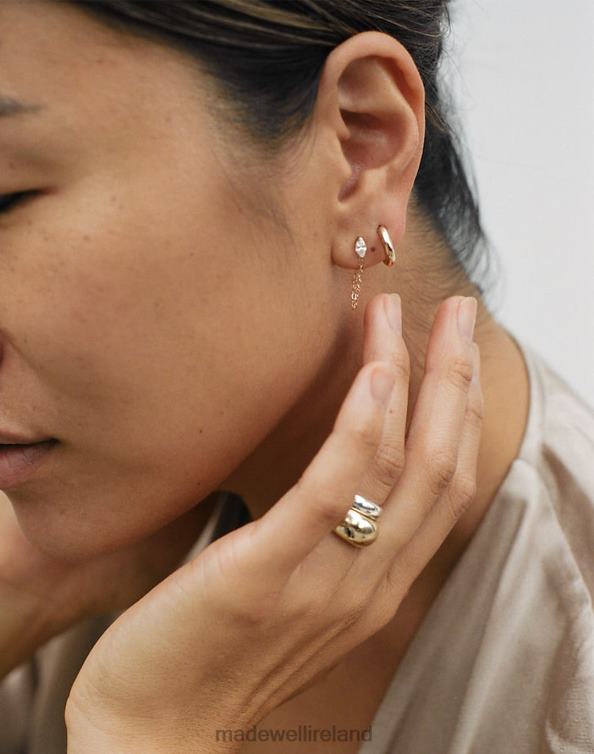 Jewelry Gold 6266T1746 Madewell Kinn Marquise Chain Earring Women