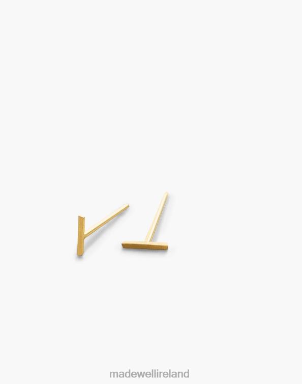 Jewelry Gold 6266T1761 Madewell Kinn Petite Bar Stud Earrings Women