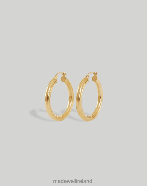 Jewelry Gold 6266T1770 Madewell Kinn Classic Hoop Earrings Women