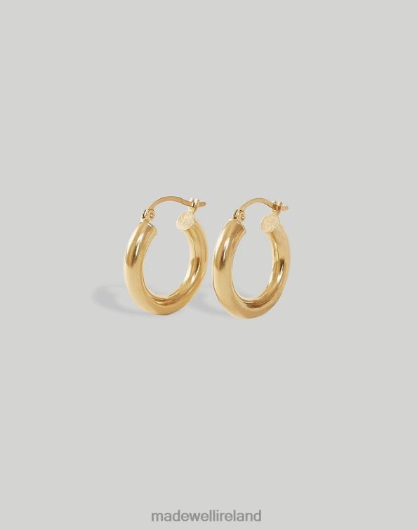 Jewelry Gold 6266T1771 Madewell Kinn Classic Hoop Earrings Women