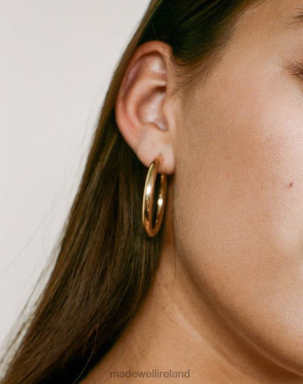 Jewelry Gold 6266T1773 Madewell Kinn Classic Hoop Earrings Women