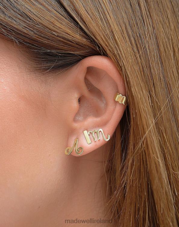 Jewelry Gold 6266T1927 Madewell MUNS Zodiac Stud Women