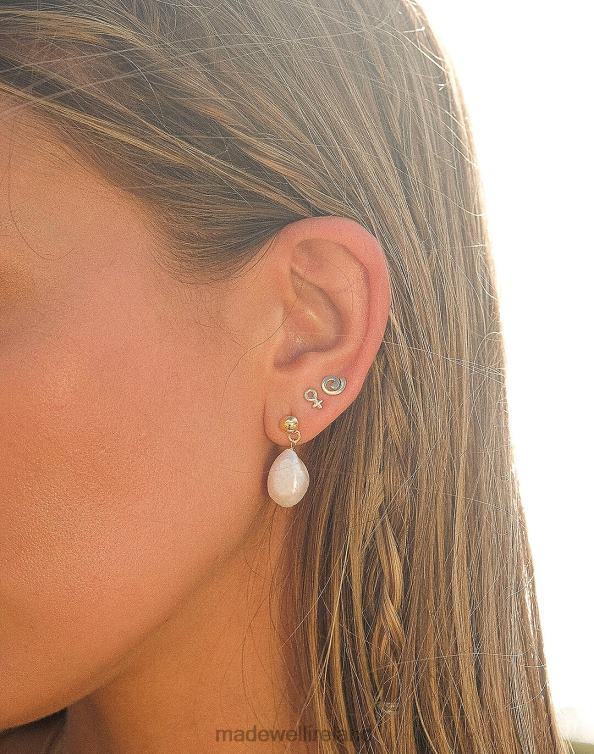 Jewelry Gold 6266T1933 Madewell MUNS Perla Earrings Women