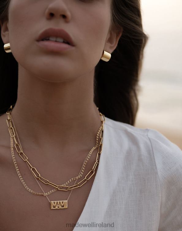 Jewelry Gold 6266T1995 Madewell MUNS Rotonda Hoops Women