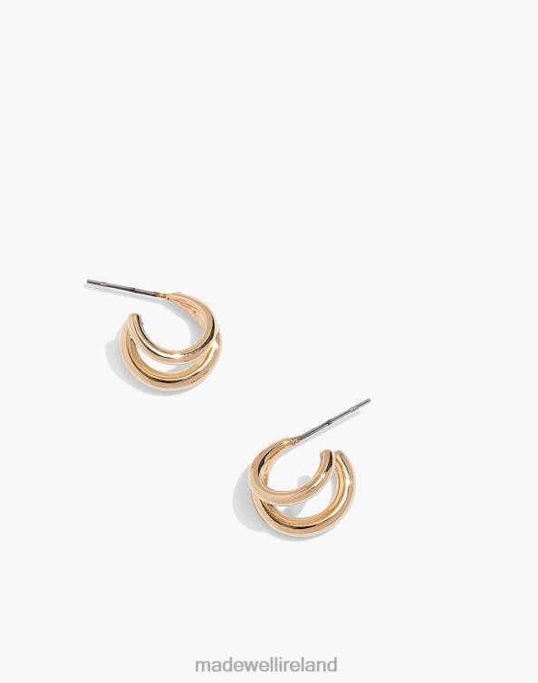 Jewelry Gold 6266T2277 Madewell Soko Dogo Mini Hoop Earrings Women