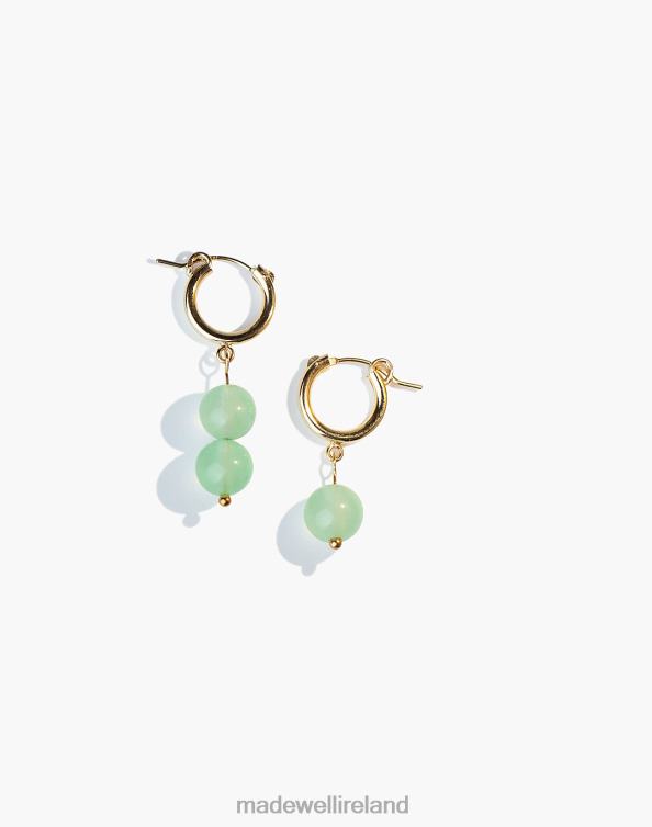 Jewelry Gold 6266T2447 Madewell YEAR 901 Fill Jade Earrings Women