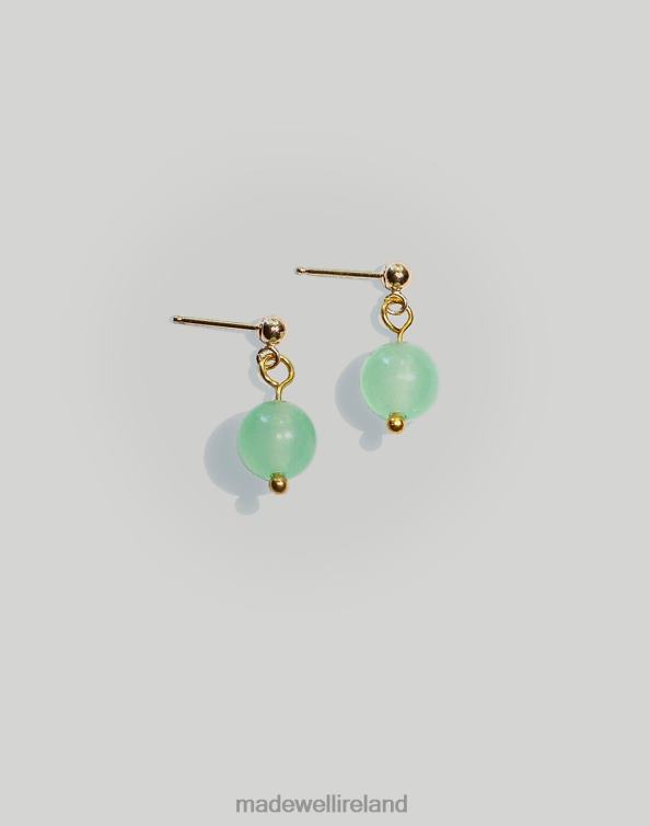 Jewelry Gold 6266T2449 Madewell YEAR 901 Jade Pebble Earrings Women