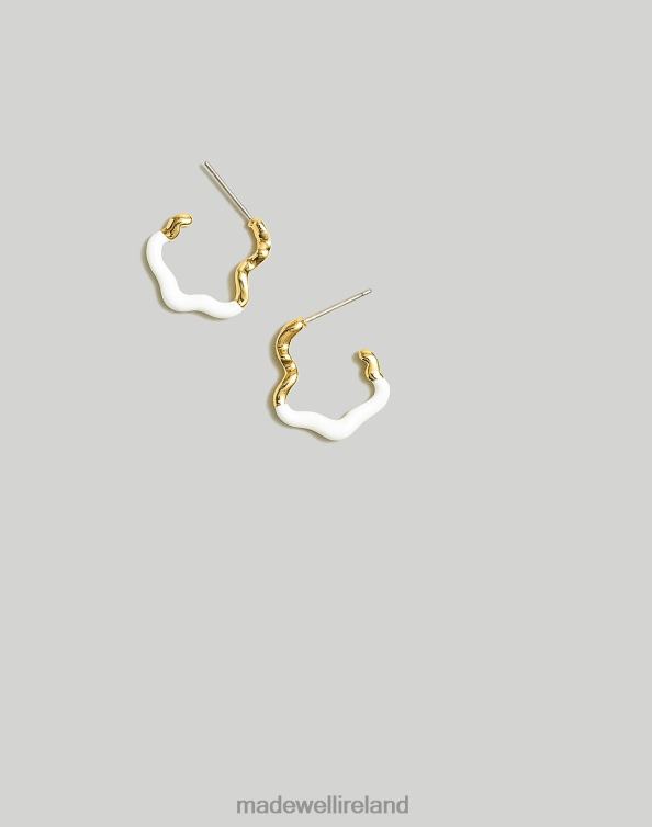 Jewelry Lighthouse 6266T927 Madewell Enamel-Dipped Huggie Hoop Earrings Women