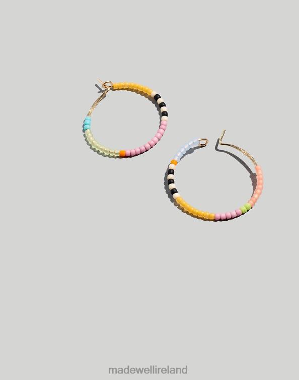 Jewelry Multi 6266T1510 Madewell Kisiwa Beaded Rangi Hoop Earrings Women