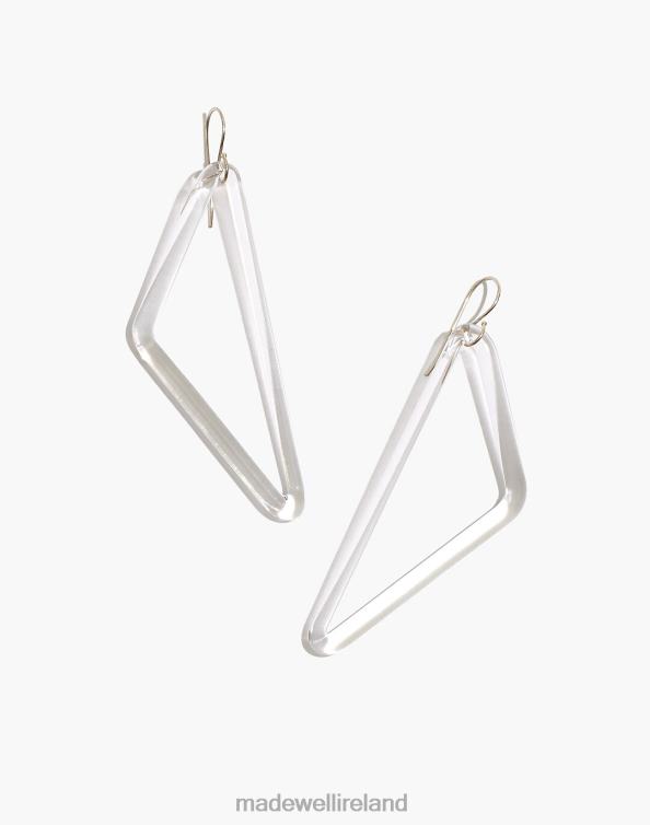 Jewelry One Color 6266T1569 Madewell Jane D'Arensbourg Rhombus Clear Glass Earrings Women