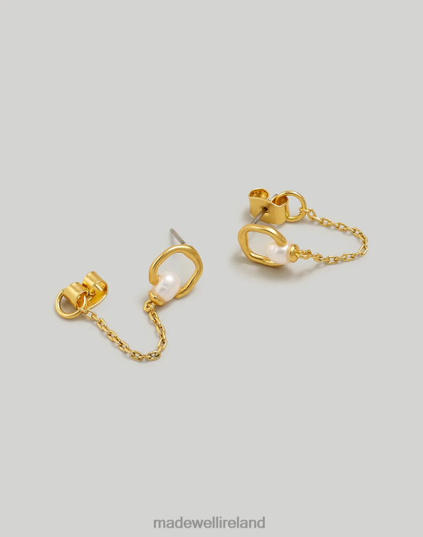 Jewelry Pale Gold 6266T845 Madewell Freshwater Pearl Chain Earrings Women