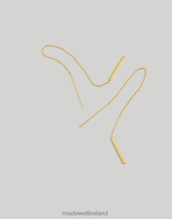 Jewelry Pale Gold 6266T892 Madewell Threader Bar Earrings Women