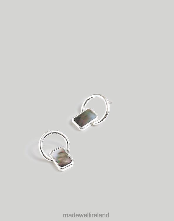 Jewelry Polished Silver 6266T883 Madewell Shell Door Knocker Earrings Women