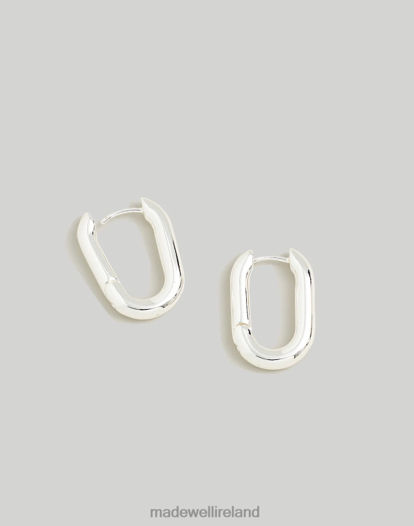 Jewelry Polished Silver 6266T896 Madewell Carabiner Hoop Earrings Women