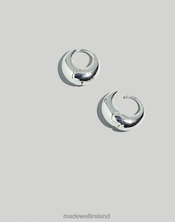 Jewelry Polished Silver 6266T899 Madewell Puffy Hoop Earrings Women