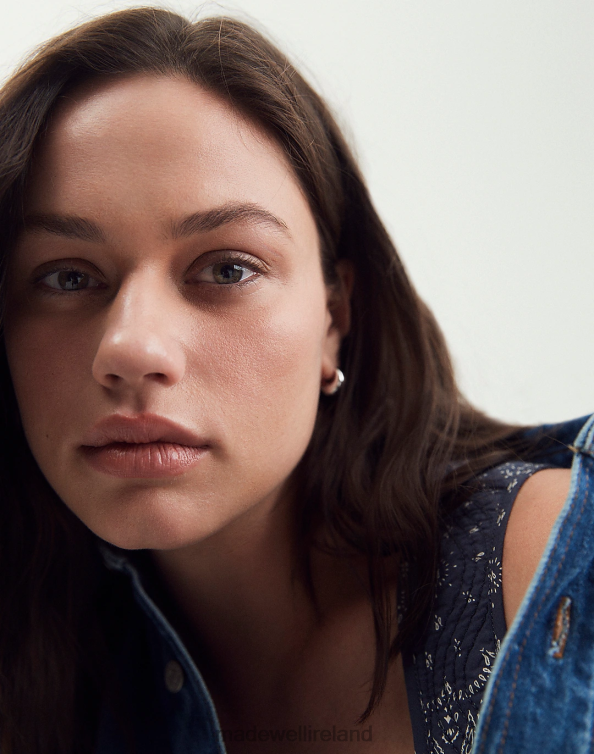 Jewelry Polished Silver 6266T899 Madewell Puffy Hoop Earrings Women