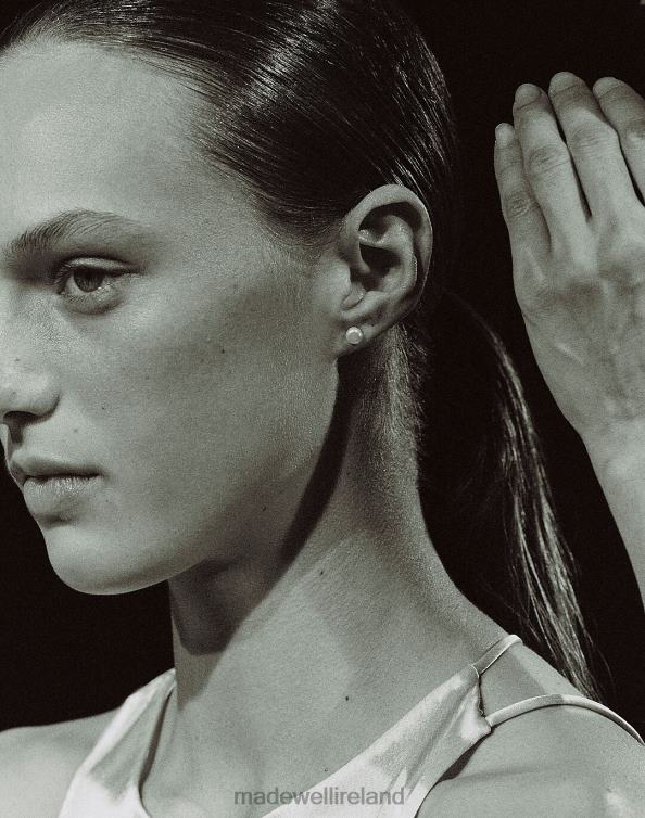 Jewelry Silver 6266T1172 Madewell AGMES Pearl Studs Women